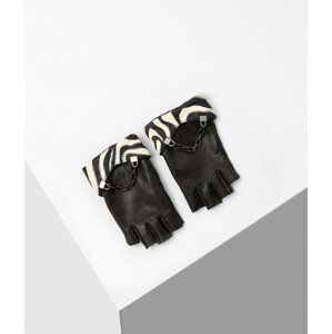 Rukavice karl lagerfeld k/karl seven zebra glove černá m