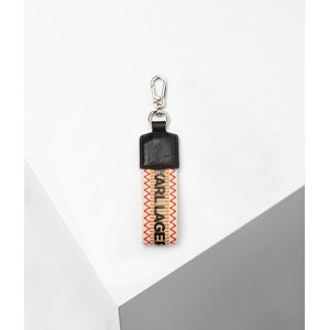 Klíčenka karl lagerfeld karl webbing stripe keychain šedá none