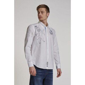 Košile la martina man shirt l/s oxford bílá l