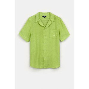 Košile la martina man shirt s/s light linen zelená l