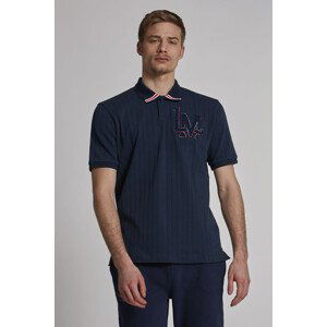 Polokošile la martina man polo s/s jersey jacquard modrá m