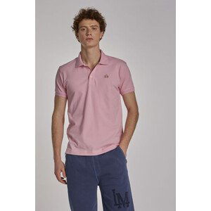 Polokošile la martina man polo s/s piquet stretch růžová xxl