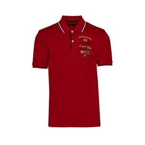 Polokošile la martina man polo s/s cotton jersey červená m