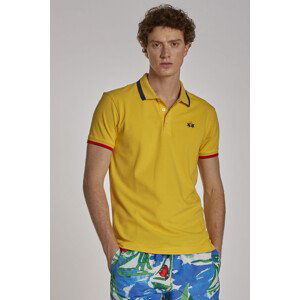 Polokošile la martina man polo s/s piquet stretch žlutá 4xl