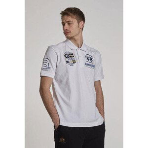 Polokošile la martina man polo s/s piquet stretch bílá xxxl