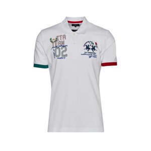 Polokošile la martina man polo s/s piquet stretch bílá xl