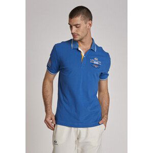 Polokošile la martina man polo s/s piquet stretch modrá m