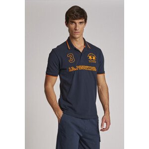 Polokošile la martina man polo s/s piquet stretch modrá xl