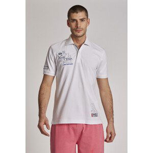 Polokošile la martina man s/s piquet stretch bílá m