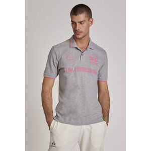 Polokošile la martina man polo s/s piquet stretch šedá xl