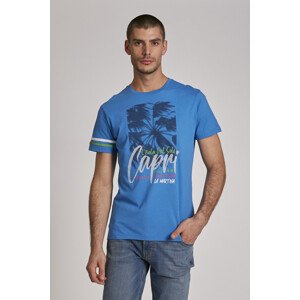 Tričko la martina man t-shirt s/s jersey modrá s