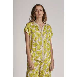 Košile la martina woman shirt s/s printed viscos zelená 1