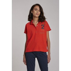 Polokošile la martina woman polo s/s piquet stretch červená 1