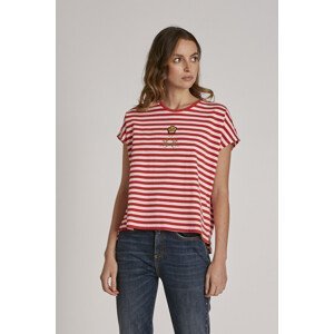 Tričko la martina woman t-shirt s/s striped stre červená 2