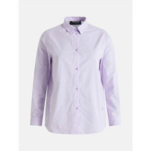Košile peak performance w soft cotton shirt fialová l