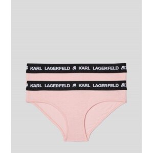 Spodní prádlo karl lagerfeld logo hipsters set 2-pack růžová m
