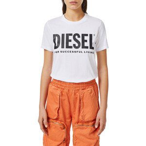 Tričko diesel t-sily-ecologo t-shirt bílá xs