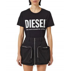 Tričko diesel t-sily-ecologo t-shirt černá s
