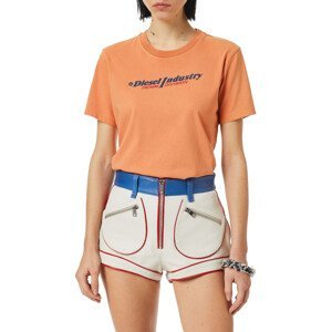 Tričko diesel t-reg-ind t-shirt oranžová s