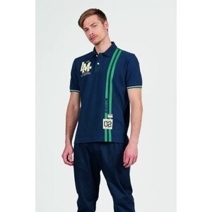 Polokošile la martina man polo s/s cotton piquet modrá s