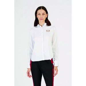 Košile la martina woman shirt l/s silky poplin bílá 2