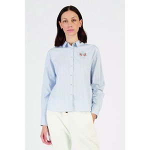 Košile la martina woman shirt l/s striped cotton modrá 1