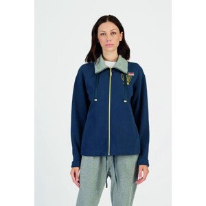 Mikina la martina woman fleece full zip peached modrá 1