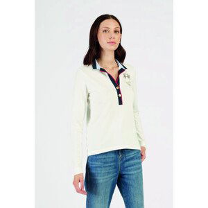 Polokošile la martina woman polo l/s piquet stretch bílá 4