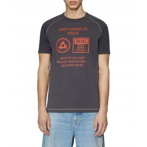 Tričko diesel t-dieglan t-shirt šedá xxl