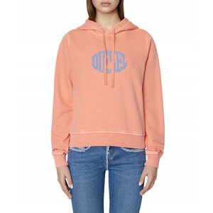 Mikina diesel f-reggy-hood-e2 sweat-shirt oranžová s