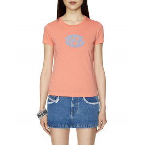 Tričko diesel t-sli-e2 t-shirt oranžová m