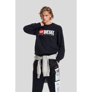 Mikina diesel s-ginn-div sweat-shirt černá s