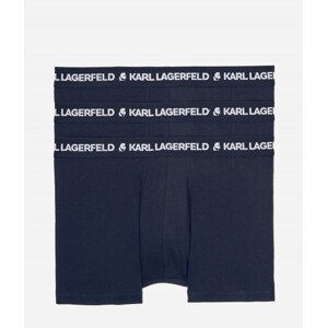 Spodní prádlo karl lagerfeld logo trunk set 3-pack modrá xs