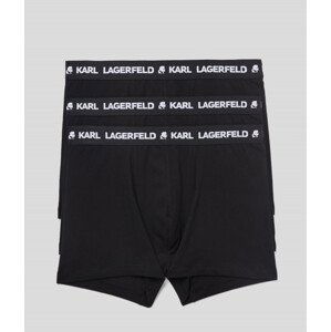 Spodní prádlo karl lagerfeld logo trunk set 3-pack černá xs