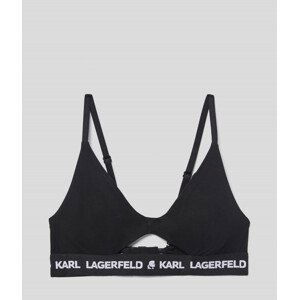 Spodní prádlo karl lagerfeld peephole logo bra černá xs