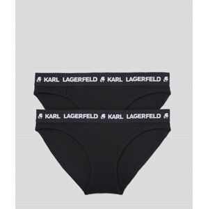 Spodní prádlo karl lagerfeld logo brief 2-pack černá xs