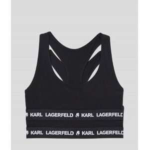 Spodní prádlo karl lagerfeld logo bralette 2-pack černá s