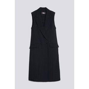 Vesta karl lagerfeld tailored gilet černá 38