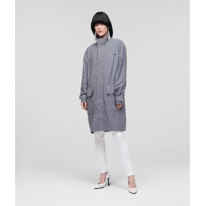 Kabát karl lagerfeld unisex reflective parka šedá s