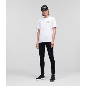 Tričko karl lagerfeld unisex k/pride circle t-shirt bílá m