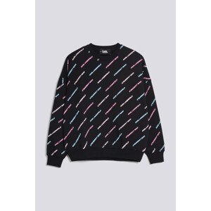 Mikina karl lagerfeld aop future logo sweatshirt černá l