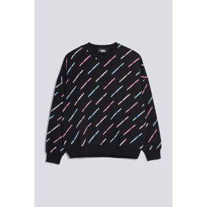 Mikina karl lagerfeld aop future logo sweatshirt černá m