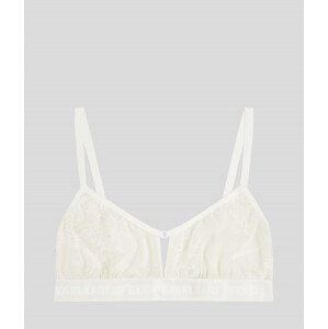 Spodní prádlo karl lagerfeld keyhole lace bralette bílá m