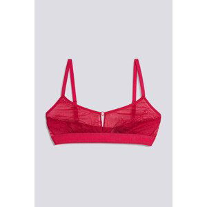 Spodní prádlo karl lagerfeld keyhole lace bralette červená m