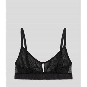 Spodní prádlo karl lagerfeld keyhole lace bralette černá l