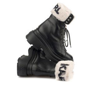 Kotníková obuv karl lagerfeld danton kollar lace hi boot černá 37