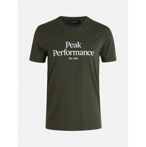 Tričko peak performance m original tee zelená s