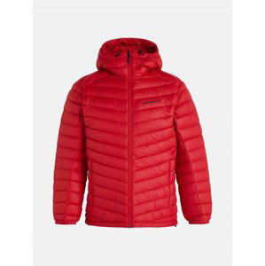 Bunda peak performance m frost down hood jacket červená m