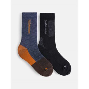 Ponožky 2-pack peak performance hiking sock 2-pack černá 37/39
