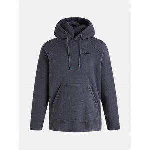 Mikina peak performance m fleece hood modrá m